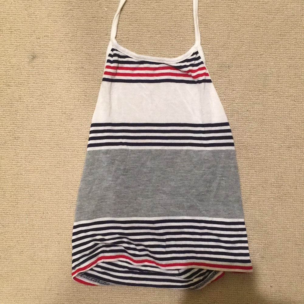 striped brandy melville halter top
